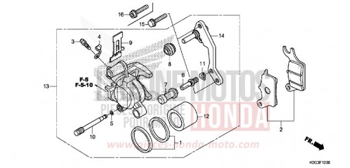 FRONT BRAKE CALIPER C125AK de 2019